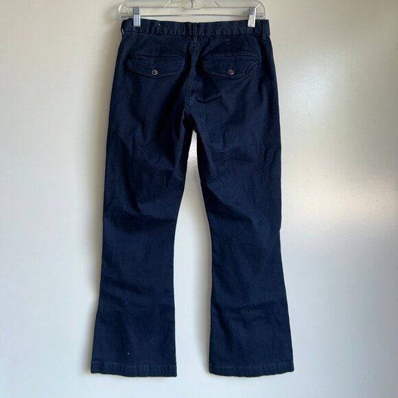 FRAME Le Crop Mini Boot Carbon Blue Chino Pants Size 26 - Picture 4 of 12